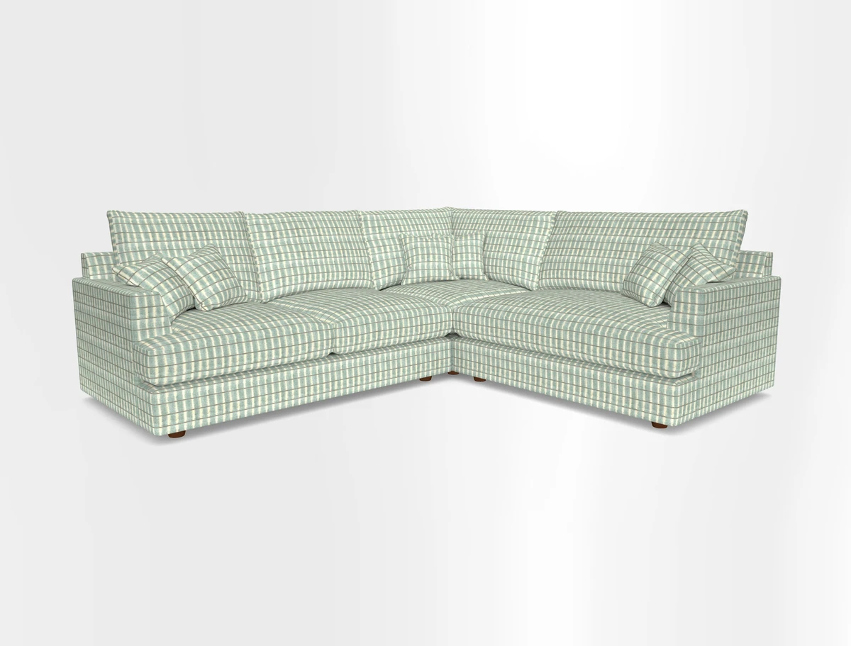 Slingsby Medium Fitted Cover Corner Unit LHF in Two Tone Plain Biscuit.  Loose cover version available
