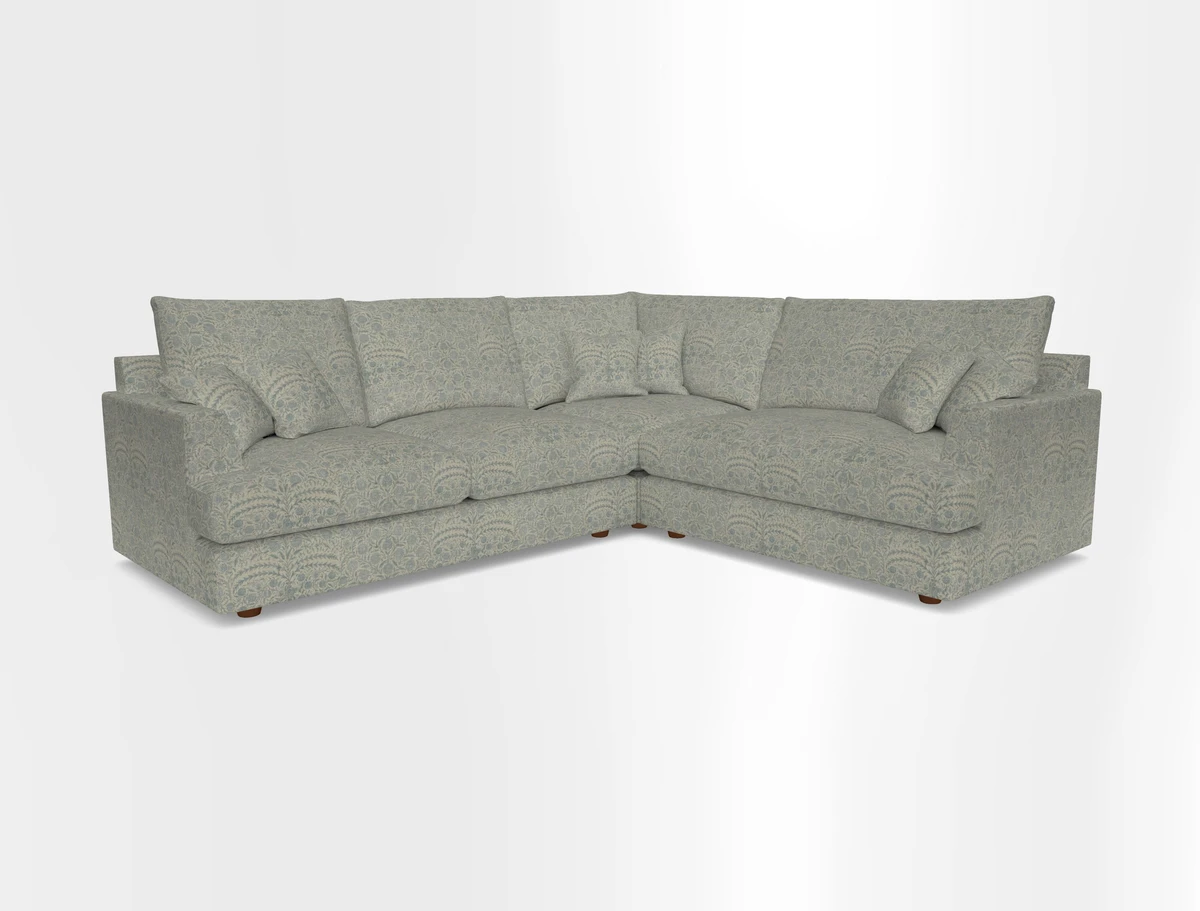 Slingsby Medium Fitted Cover Corner Unit LHF in Two Tone Plain Biscuit.  Loose cover version available
