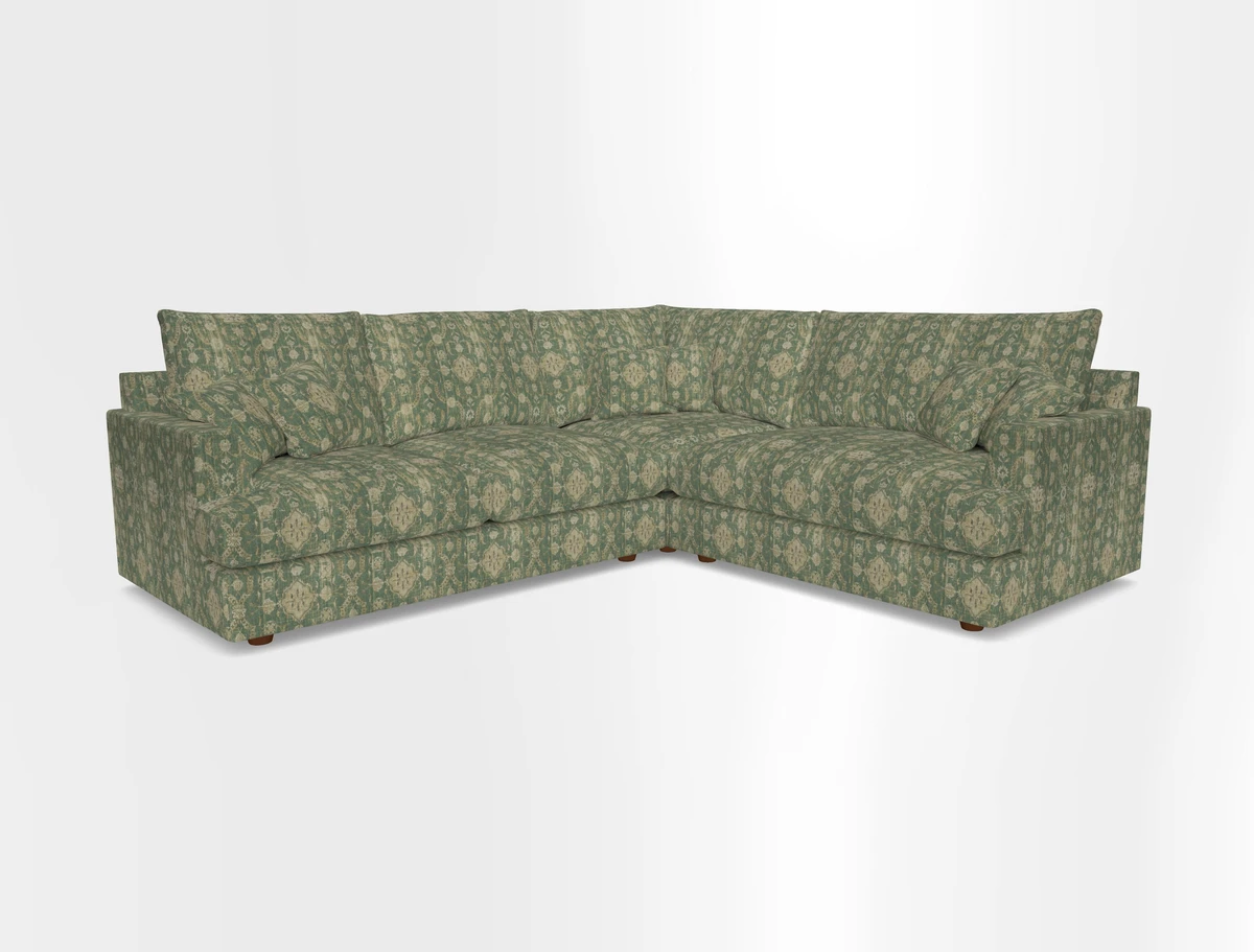 Slingsby Medium Fitted Cover Corner Unit LHF in Two Tone Plain Biscuit.  Loose cover version available