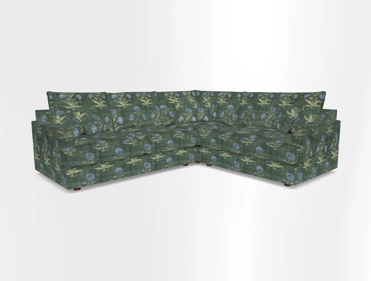 Slingsby Medium Fitted Cover Corner Unit LHF in Two Tone Plain Biscuit.  Loose cover version available