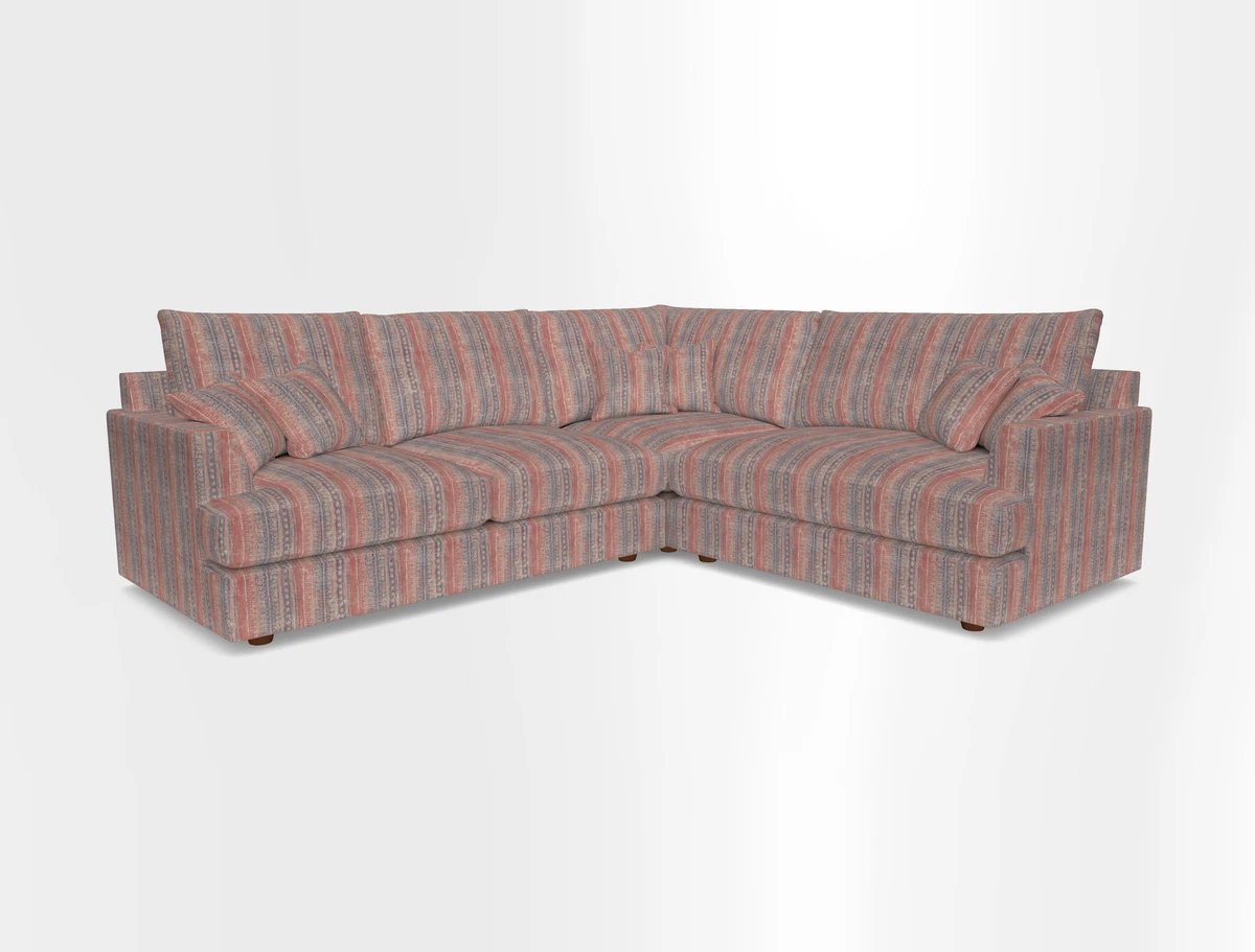 Slingsby Medium Fitted Cover Corner Unit LHF in Two Tone Plain Biscuit.  Loose cover version available