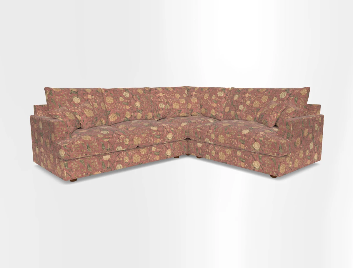 Slingsby Medium Fitted Cover Corner Unit LHF in Two Tone Plain Biscuit.  Loose cover version available