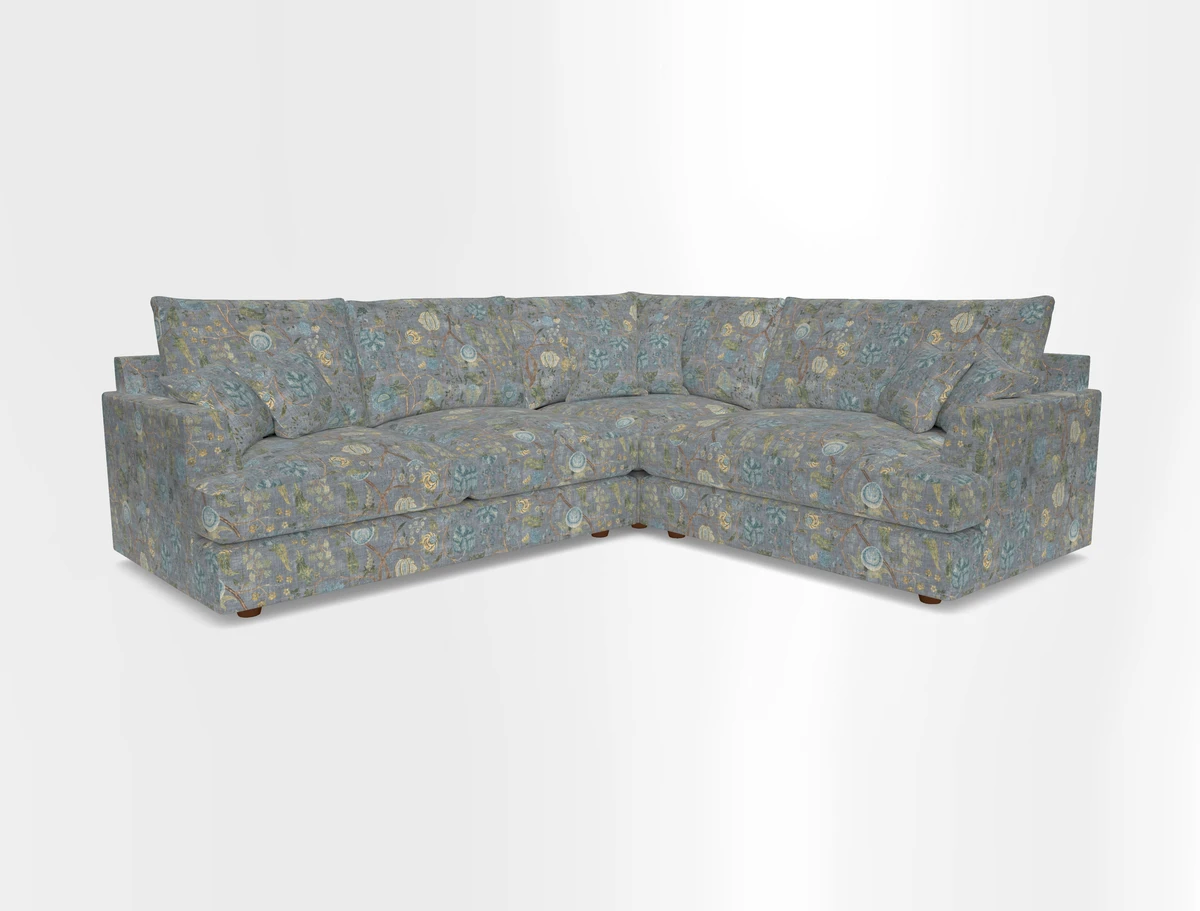 Slingsby Medium Fitted Cover Corner Unit LHF in Two Tone Plain Biscuit.  Loose cover version available