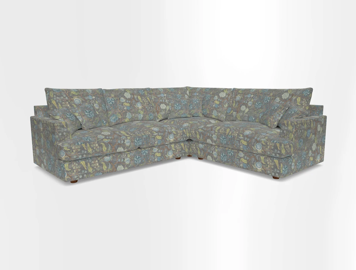 Slingsby Medium Fitted Cover Corner Unit LHF in Two Tone Plain Biscuit.  Loose cover version available