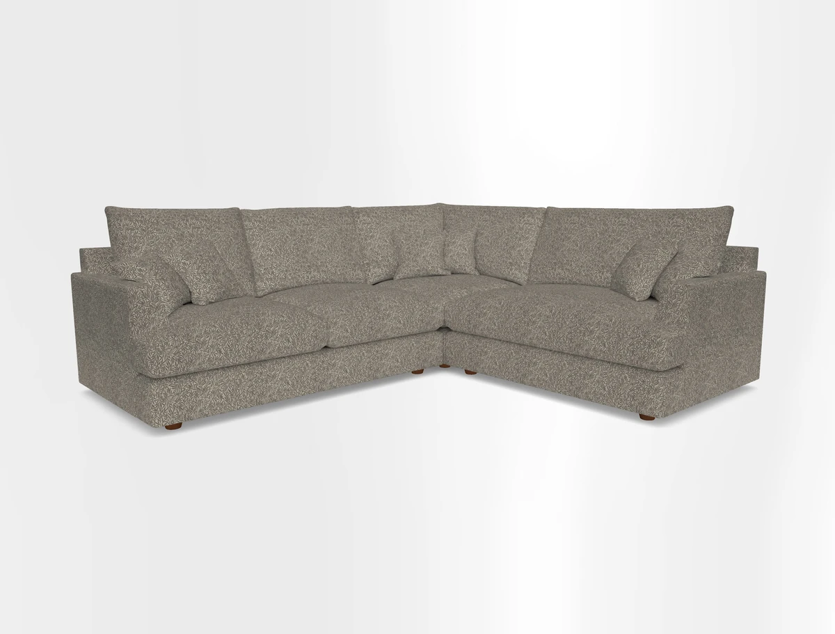 Slingsby Medium Fitted Cover Corner Unit LHF in Two Tone Plain Biscuit.  Loose cover version available