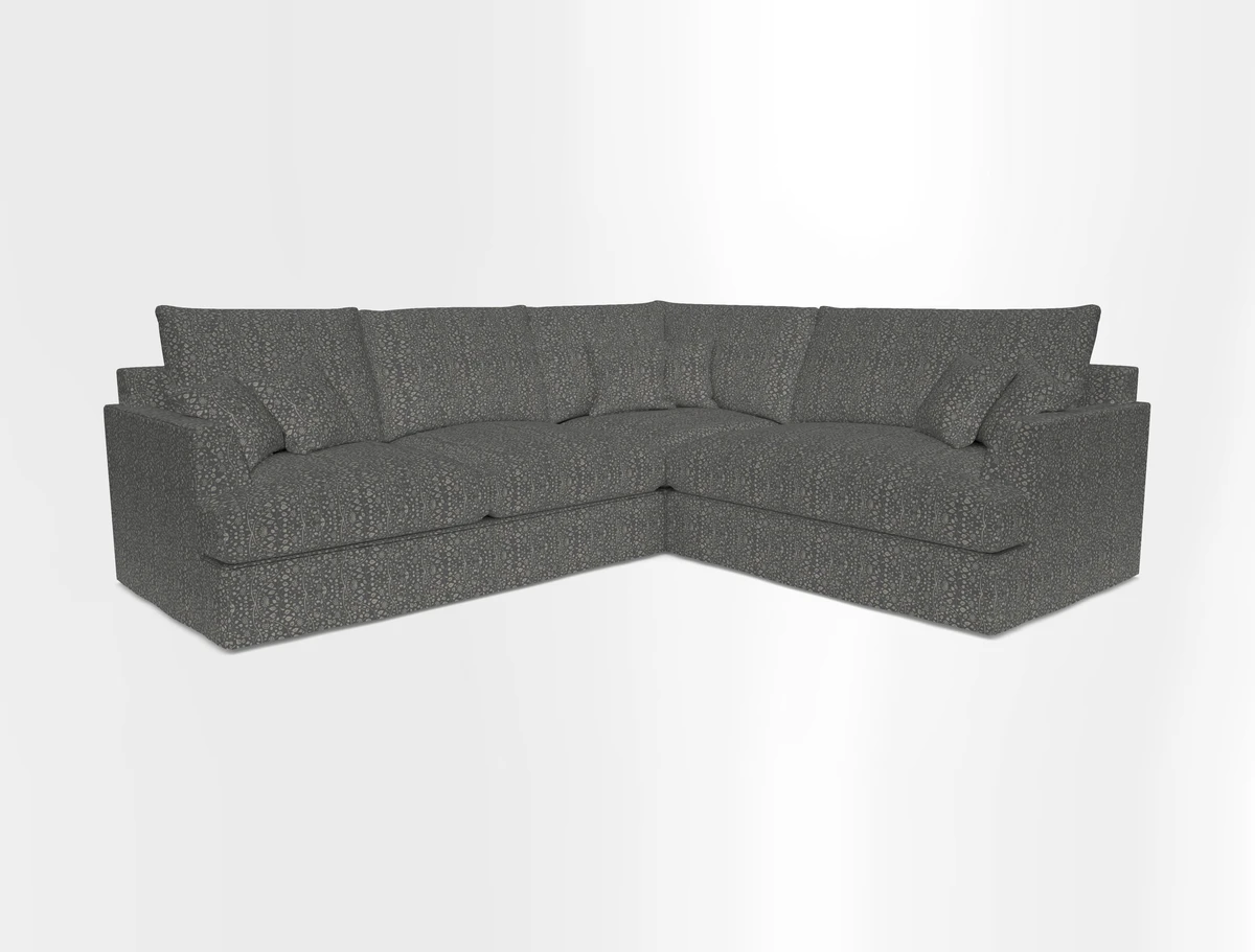 Slingsby Medium Fitted Cover Corner Unit LHF in Two Tone Plain Biscuit.  Loose cover version available