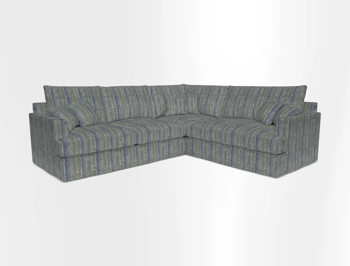 Slingsby Medium Fitted Cover Corner Unit LHF in Two Tone Plain Biscuit.  Loose cover version available