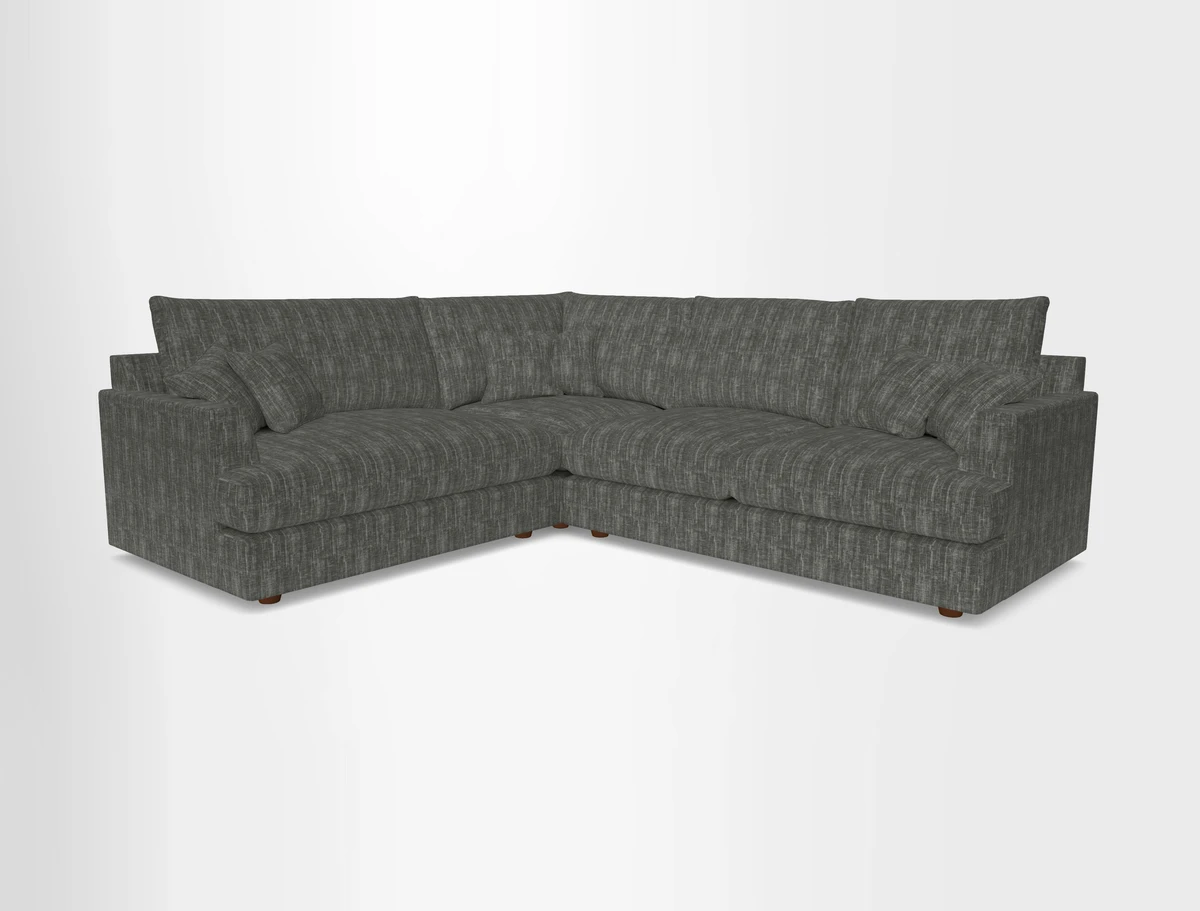 Slingsby Medium Fitted Cover Corner Unit RHF in Two Tone Plain Biscuit