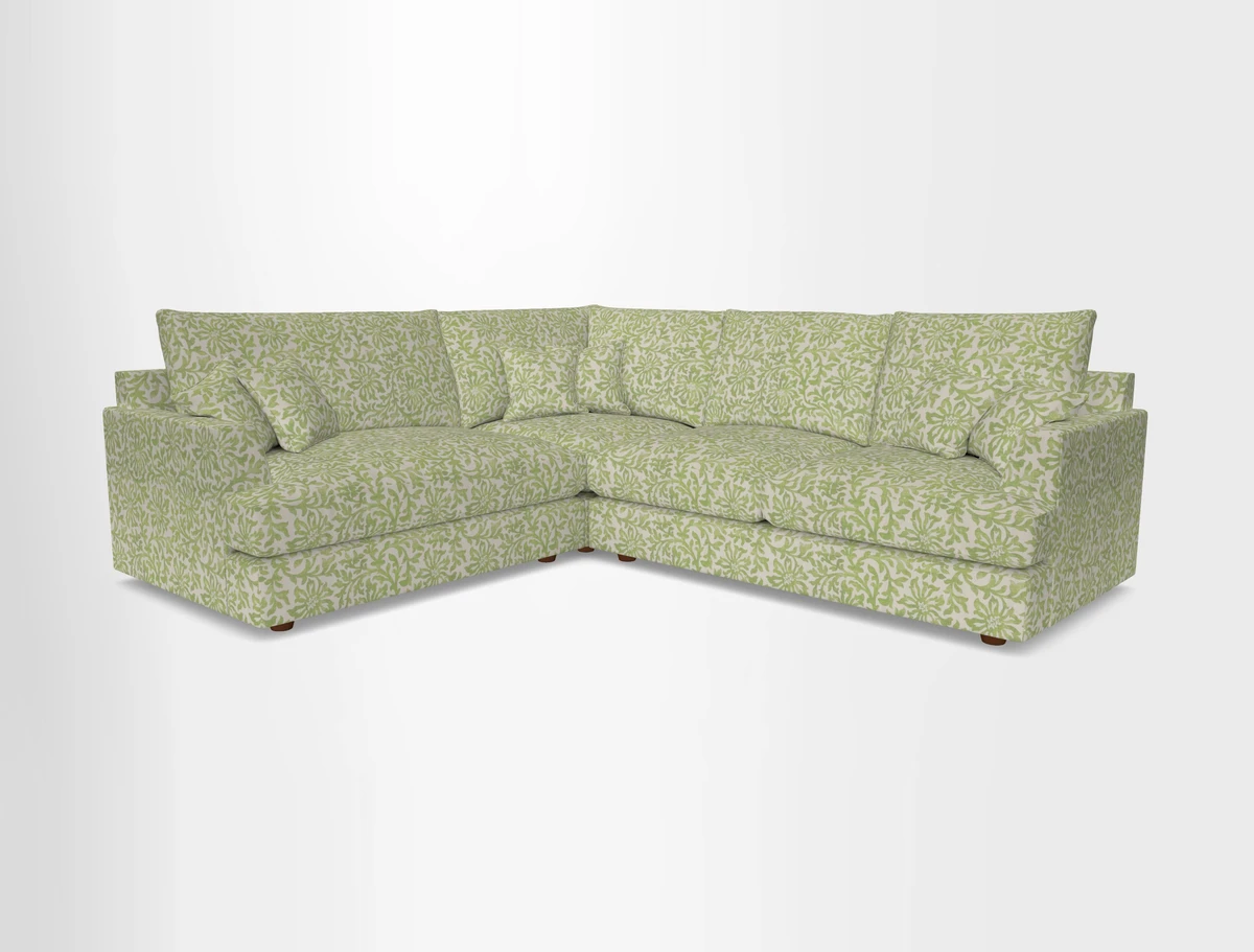 Slingsby Medium Fitted Cover Corner Unit RHF in Two Tone Plain Biscuit