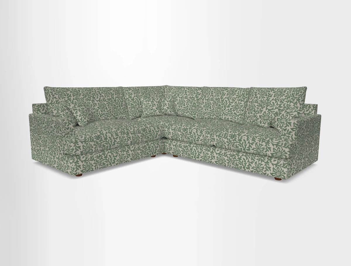 Slingsby Medium Fitted Cover Corner Unit RHF in Two Tone Plain Biscuit