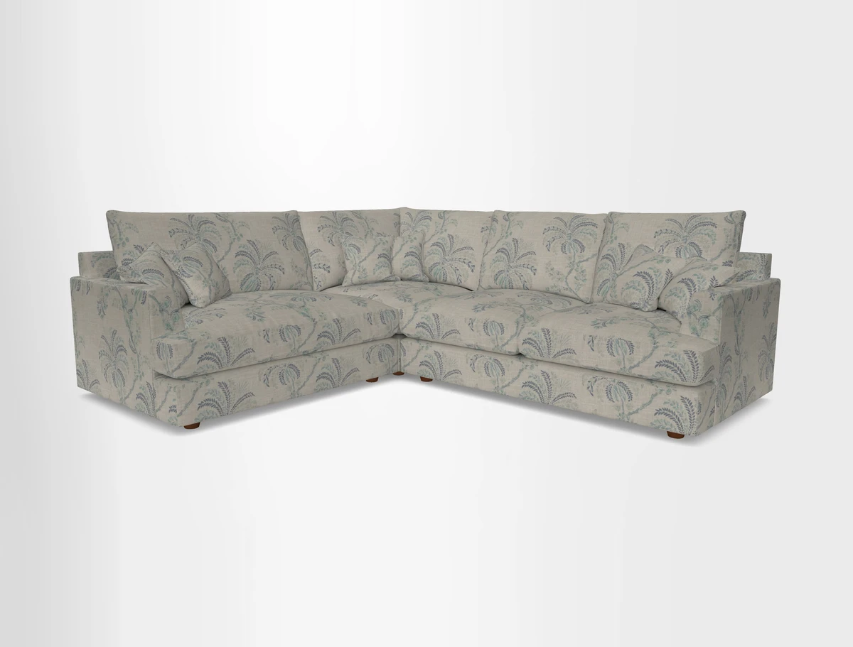 Slingsby Medium Fitted Cover Corner Unit RHF in Two Tone Plain Biscuit