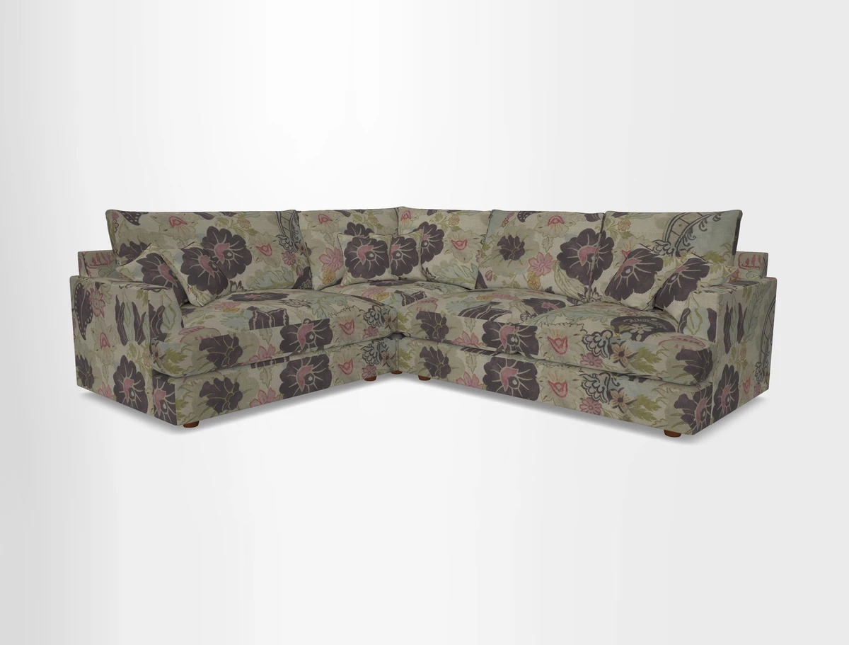 Slingsby Medium Fitted Cover Corner Unit RHF in Two Tone Plain Biscuit