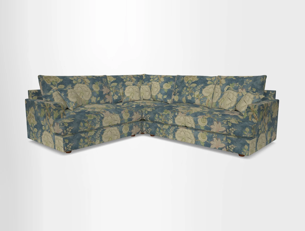 Slingsby Medium Fitted Cover Corner Unit RHF in Two Tone Plain Biscuit