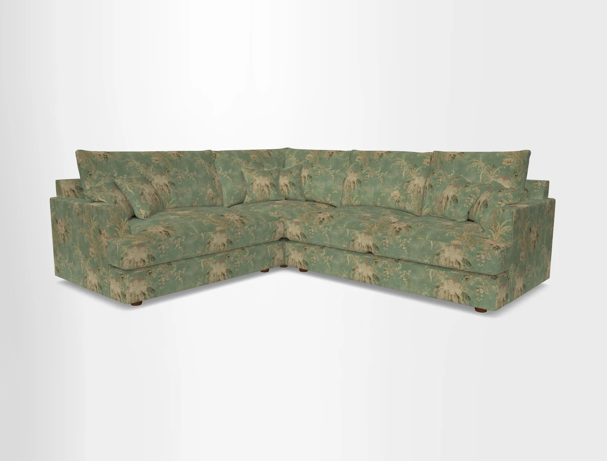 Slingsby Medium Fitted Cover Corner Unit RHF in Two Tone Plain Biscuit