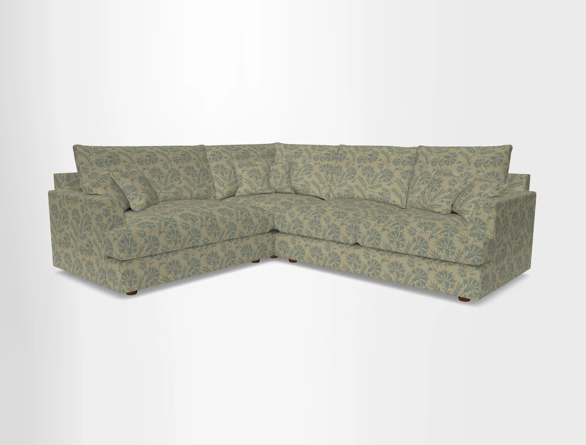 Slingsby Medium Fitted Cover Corner Unit RHF in Two Tone Plain Biscuit