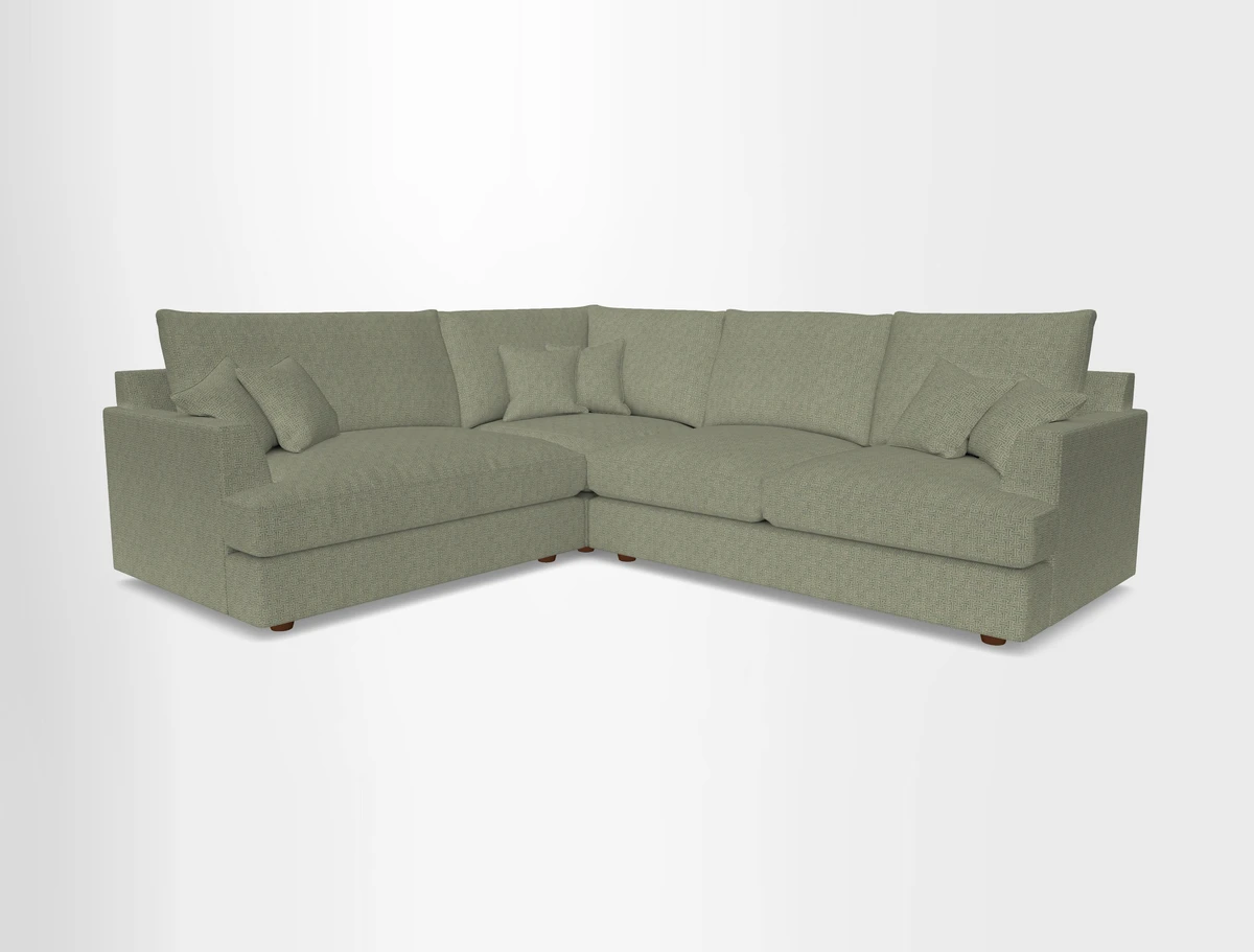 Slingsby Medium Fitted Cover Corner Unit RHF in Two Tone Plain Biscuit