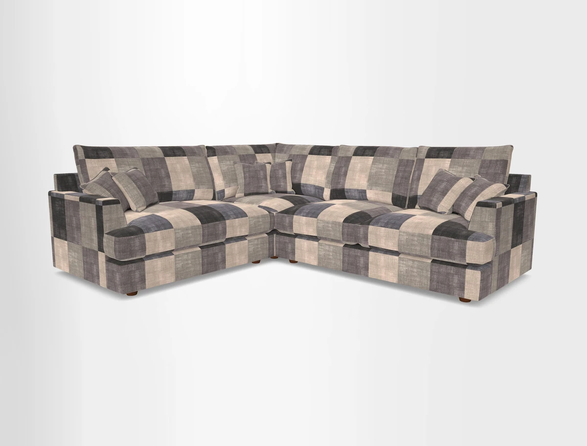 Slingsby Medium Fitted Cover Corner Unit RHF in Two Tone Plain Biscuit