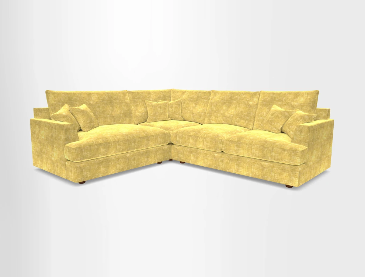 Slingsby Medium Fitted Cover Corner Unit RHF in Two Tone Plain Biscuit