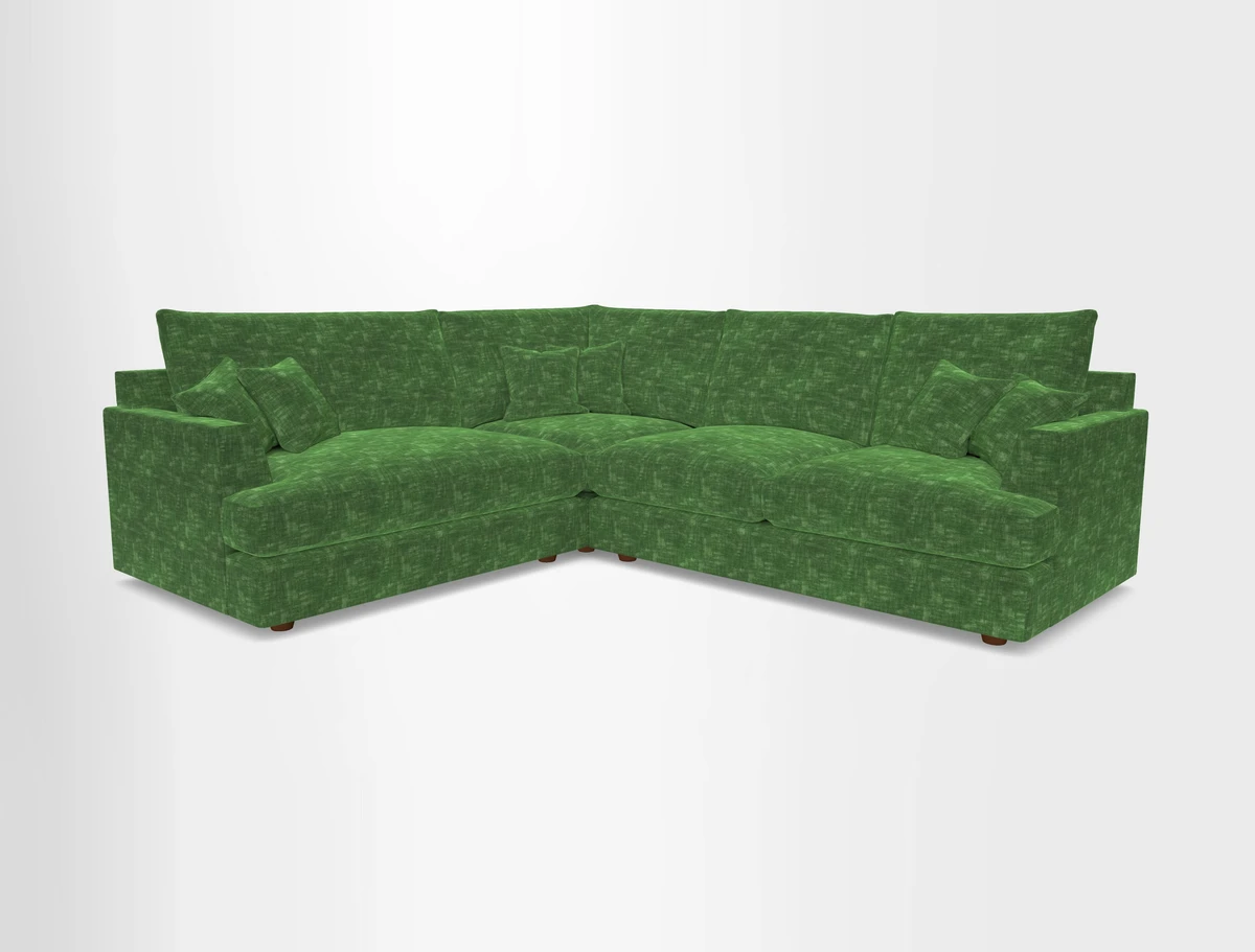 Slingsby Medium Fitted Cover Corner Unit RHF in Two Tone Plain Biscuit