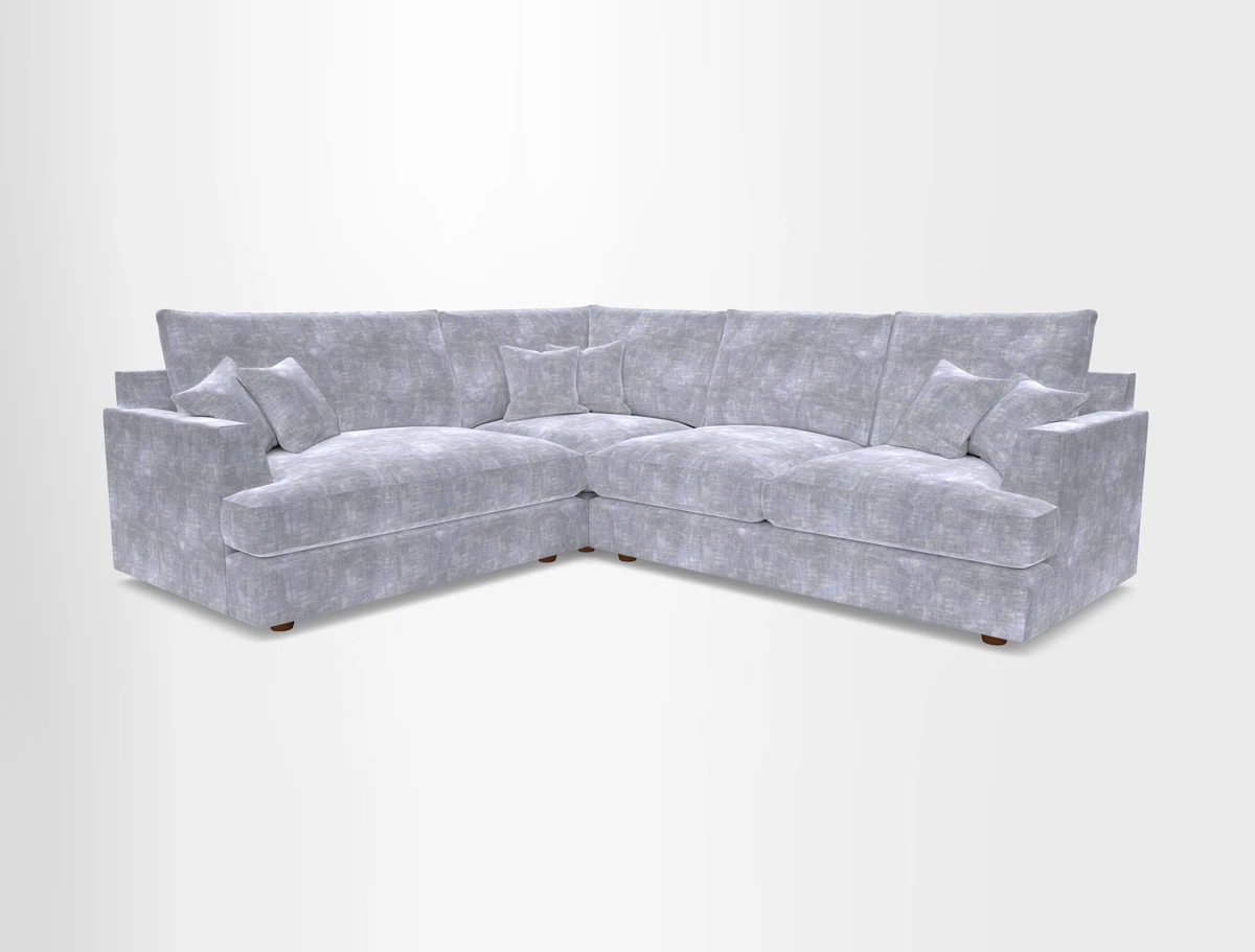 Slingsby Medium Fitted Cover Corner Unit RHF in Two Tone Plain Biscuit