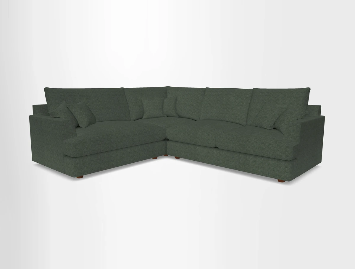 Slingsby Medium Fitted Cover Corner Unit RHF in Two Tone Plain Biscuit