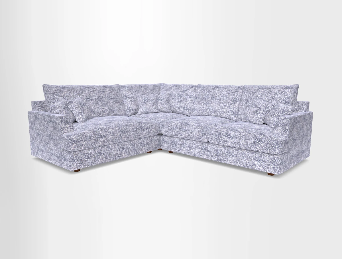Slingsby Medium Fitted Cover Corner Unit RHF in Two Tone Plain Biscuit