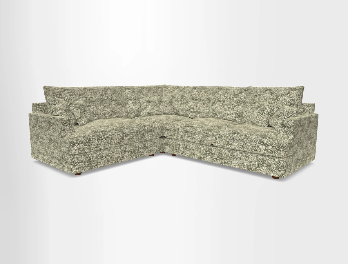 Slingsby Medium Fitted Cover Corner Unit RHF in Two Tone Plain Biscuit