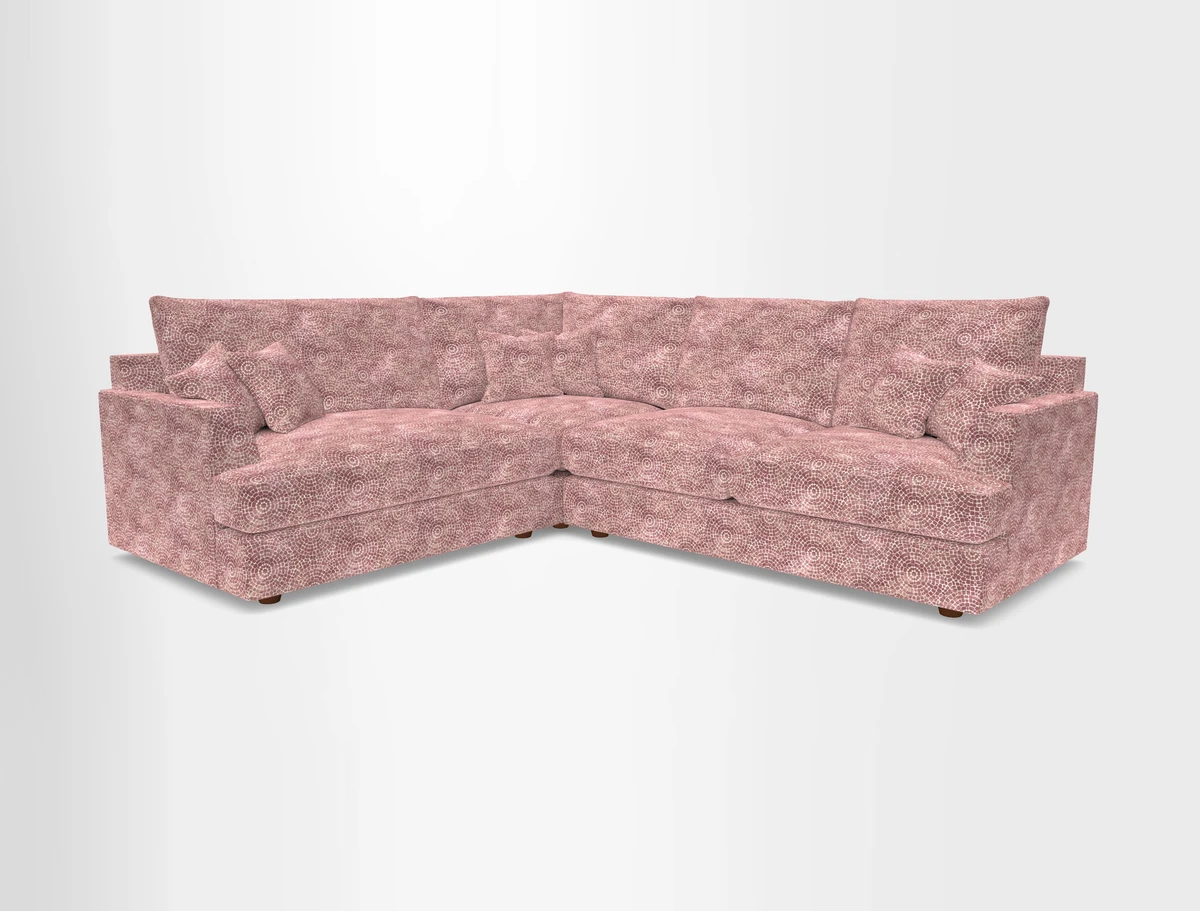 Slingsby Medium Fitted Cover Corner Unit RHF in Two Tone Plain Biscuit