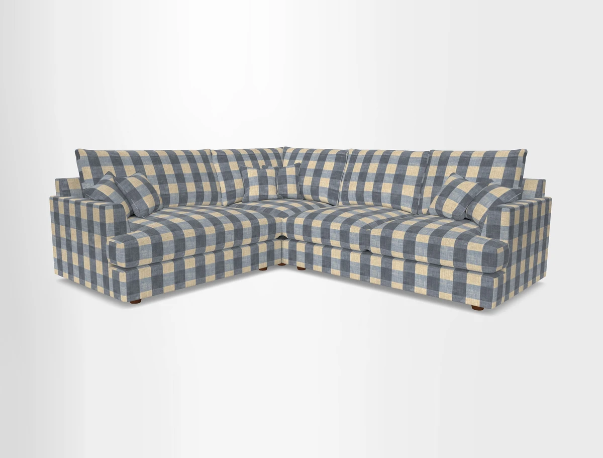Slingsby Medium Fitted Cover Corner Unit RHF in Two Tone Plain Biscuit
