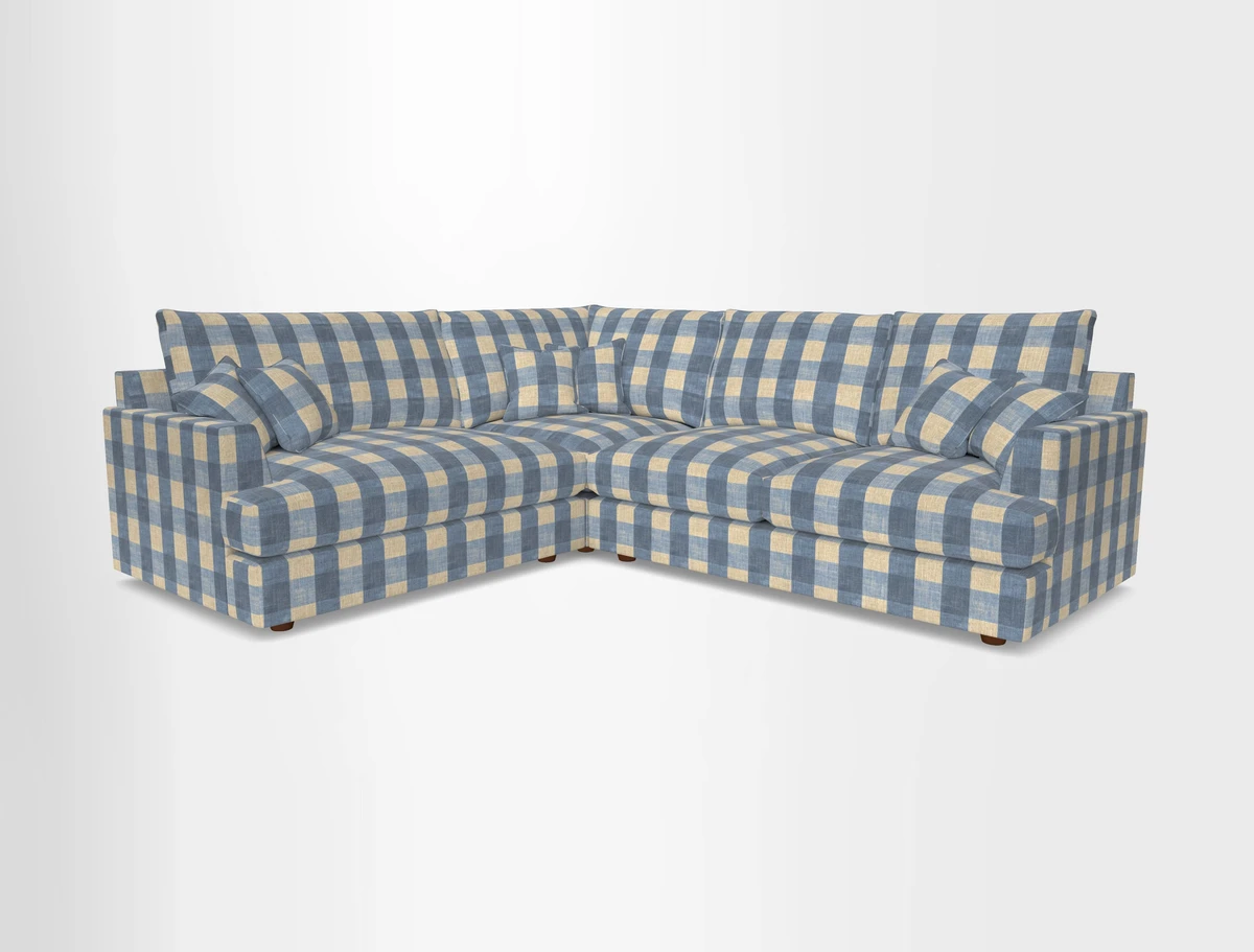 Slingsby Medium Fitted Cover Corner Unit RHF in Two Tone Plain Biscuit