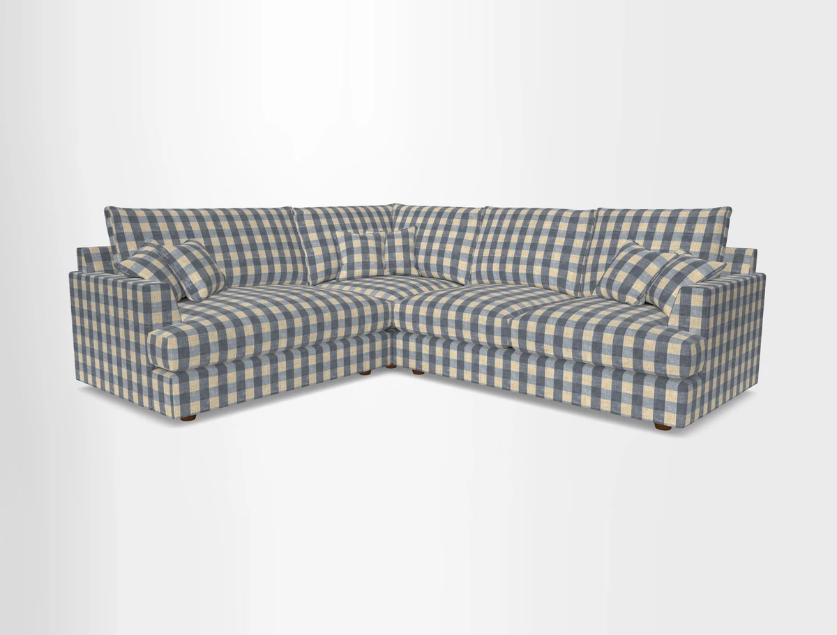 Slingsby Medium Fitted Cover Corner Unit RHF in Two Tone Plain Biscuit