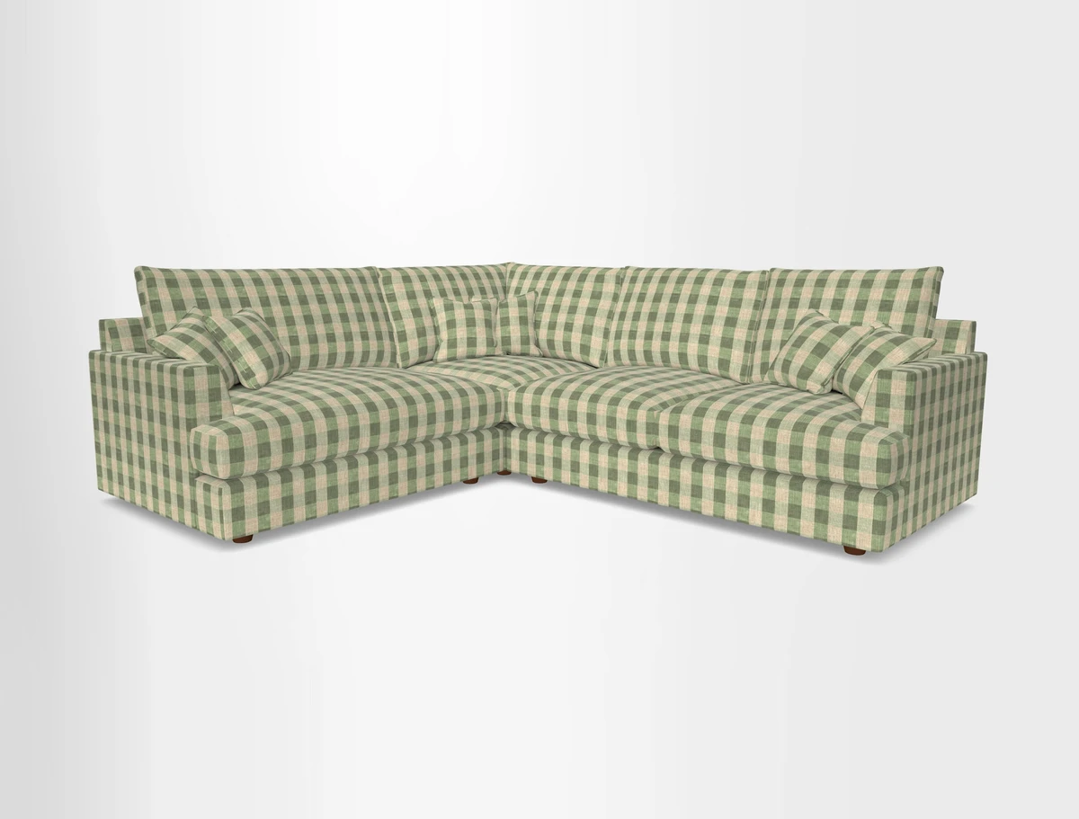 Slingsby Medium Fitted Cover Corner Unit RHF in Two Tone Plain Biscuit