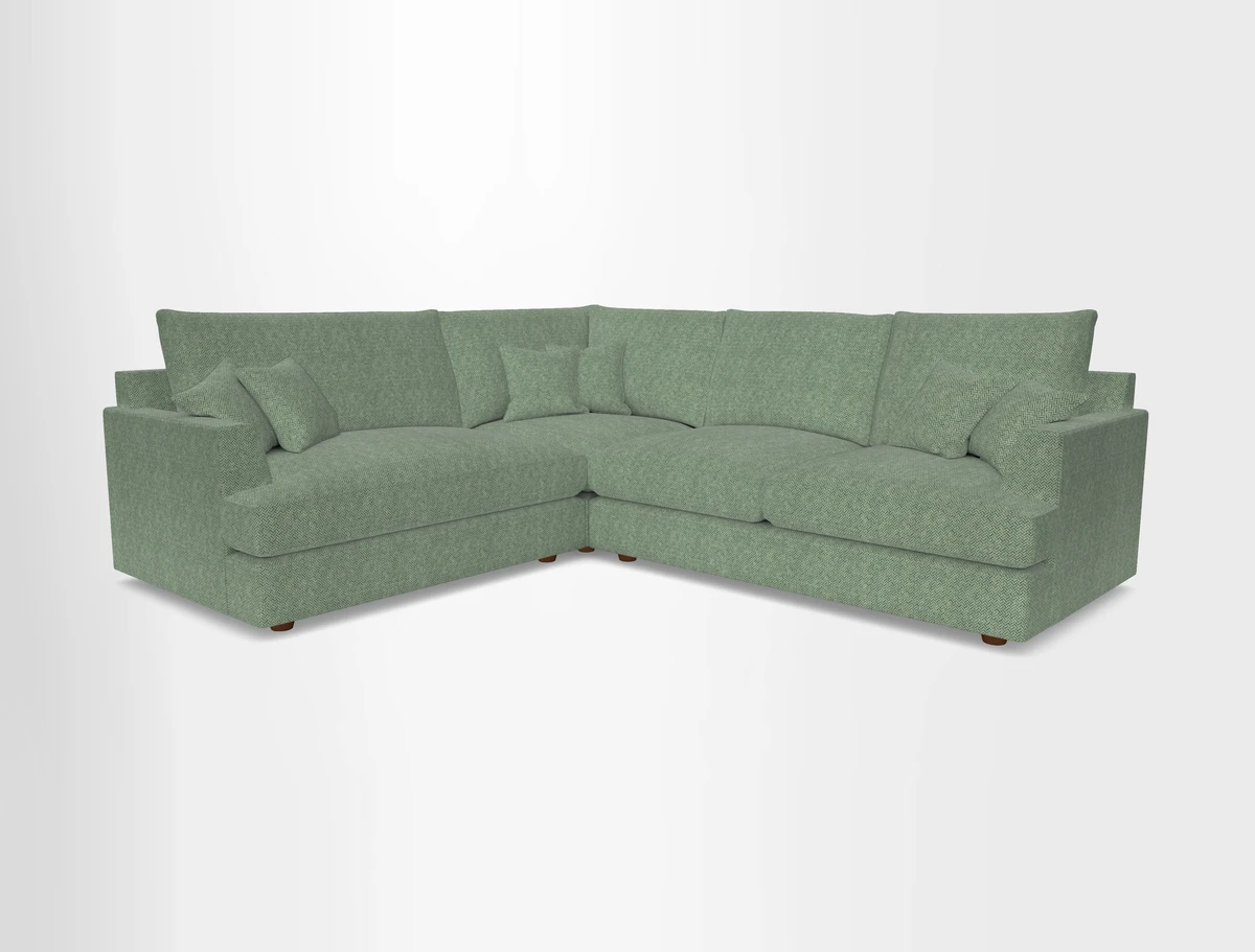 Slingsby Medium Fitted Cover Corner Unit RHF in Two Tone Plain Biscuit