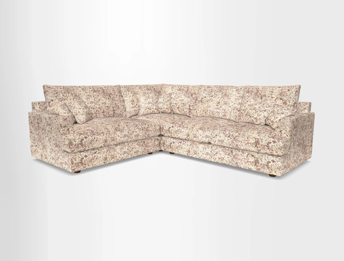 Slingsby Medium Fitted Cover Corner Unit RHF in Two Tone Plain Biscuit