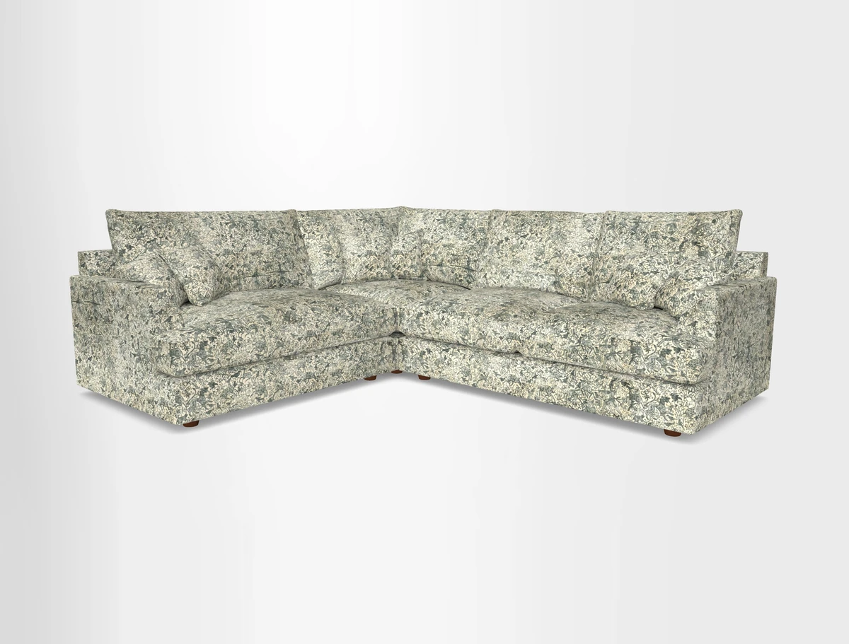 Slingsby Medium Fitted Cover Corner Unit RHF in Two Tone Plain Biscuit