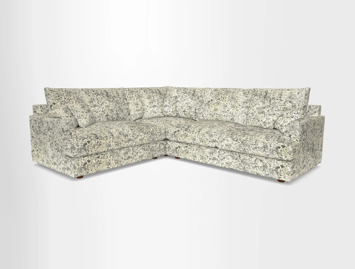 Slingsby Medium Fitted Cover Corner Unit RHF in Two Tone Plain Biscuit