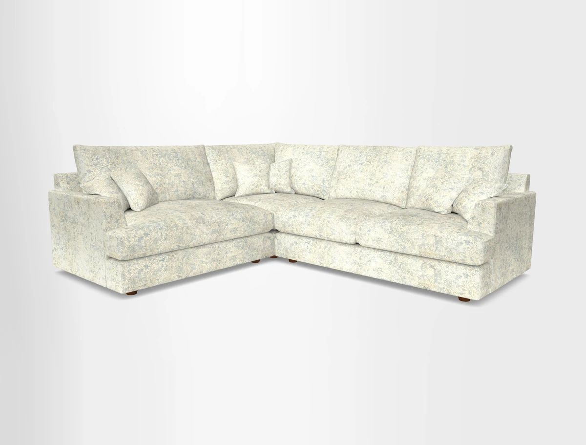 Slingsby Medium Fitted Cover Corner Unit RHF in Two Tone Plain Biscuit