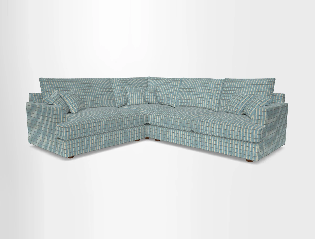 Slingsby Medium Fitted Cover Corner Unit RHF in Two Tone Plain Biscuit