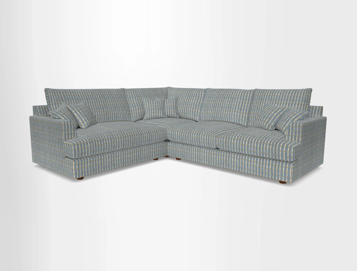 Slingsby Medium Fitted Cover Corner Unit RHF in Two Tone Plain Biscuit
