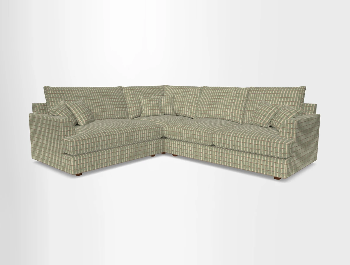 Slingsby Medium Fitted Cover Corner Unit RHF in Two Tone Plain Biscuit