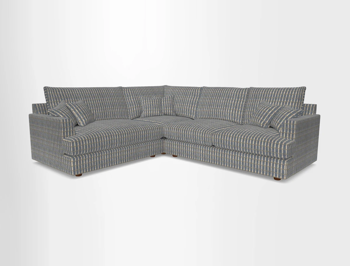 Slingsby Medium Fitted Cover Corner Unit RHF in Two Tone Plain Biscuit