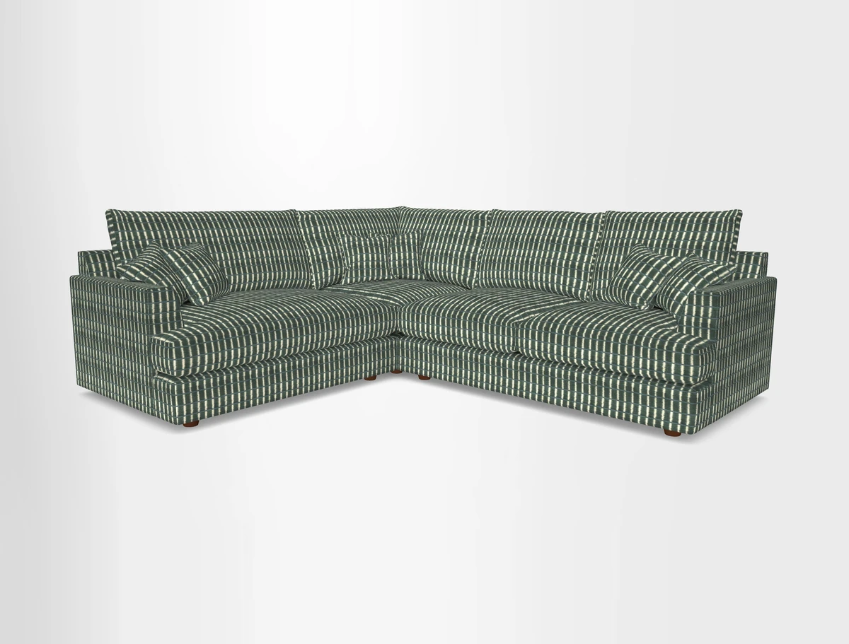 Slingsby Medium Fitted Cover Corner Unit RHF in Two Tone Plain Biscuit