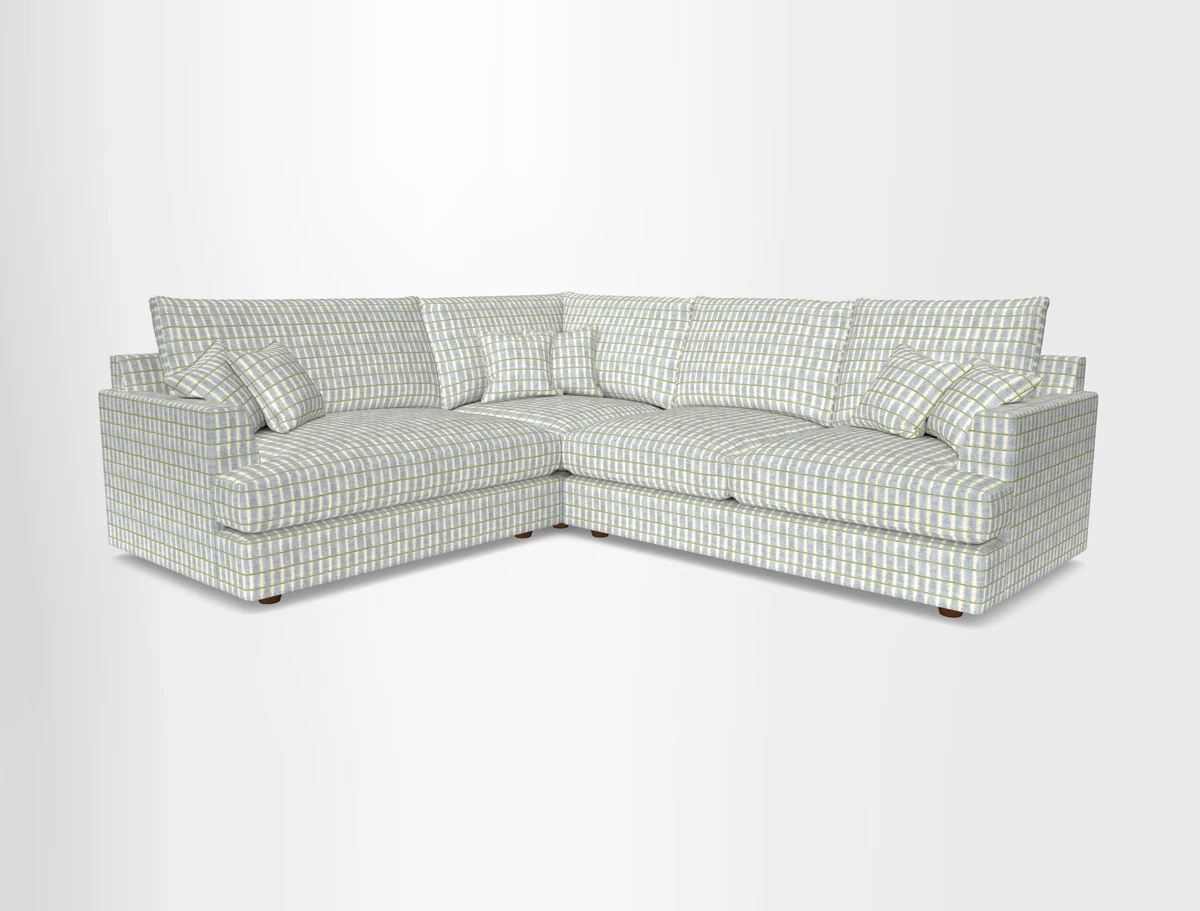 Slingsby Medium Fitted Cover Corner Unit RHF in Two Tone Plain Biscuit