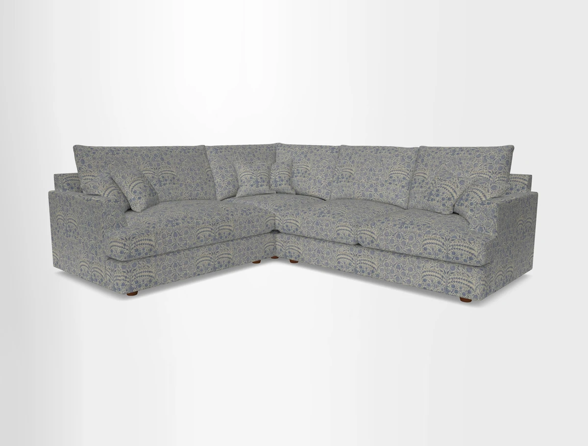 Slingsby Medium Fitted Cover Corner Unit RHF in Two Tone Plain Biscuit