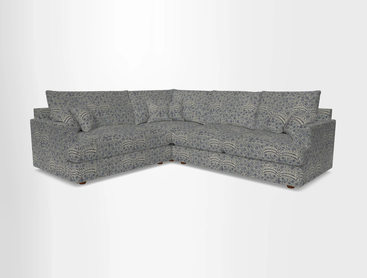 Slingsby Medium Fitted Cover Corner Unit RHF in Two Tone Plain Biscuit