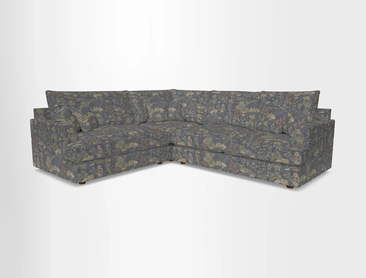 Slingsby Medium Fitted Cover Corner Unit RHF in Two Tone Plain Biscuit