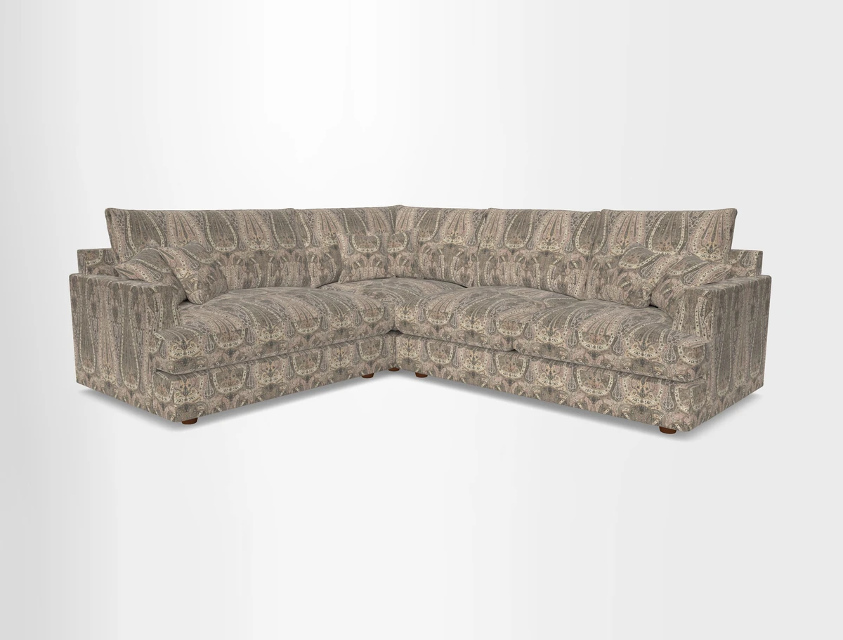 Slingsby Medium Fitted Cover Corner Unit RHF in Two Tone Plain Biscuit