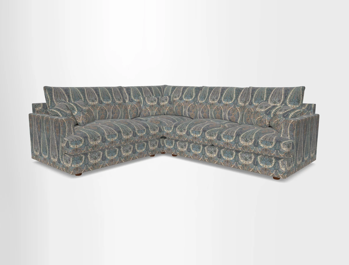 Slingsby Medium Fitted Cover Corner Unit RHF in Two Tone Plain Biscuit