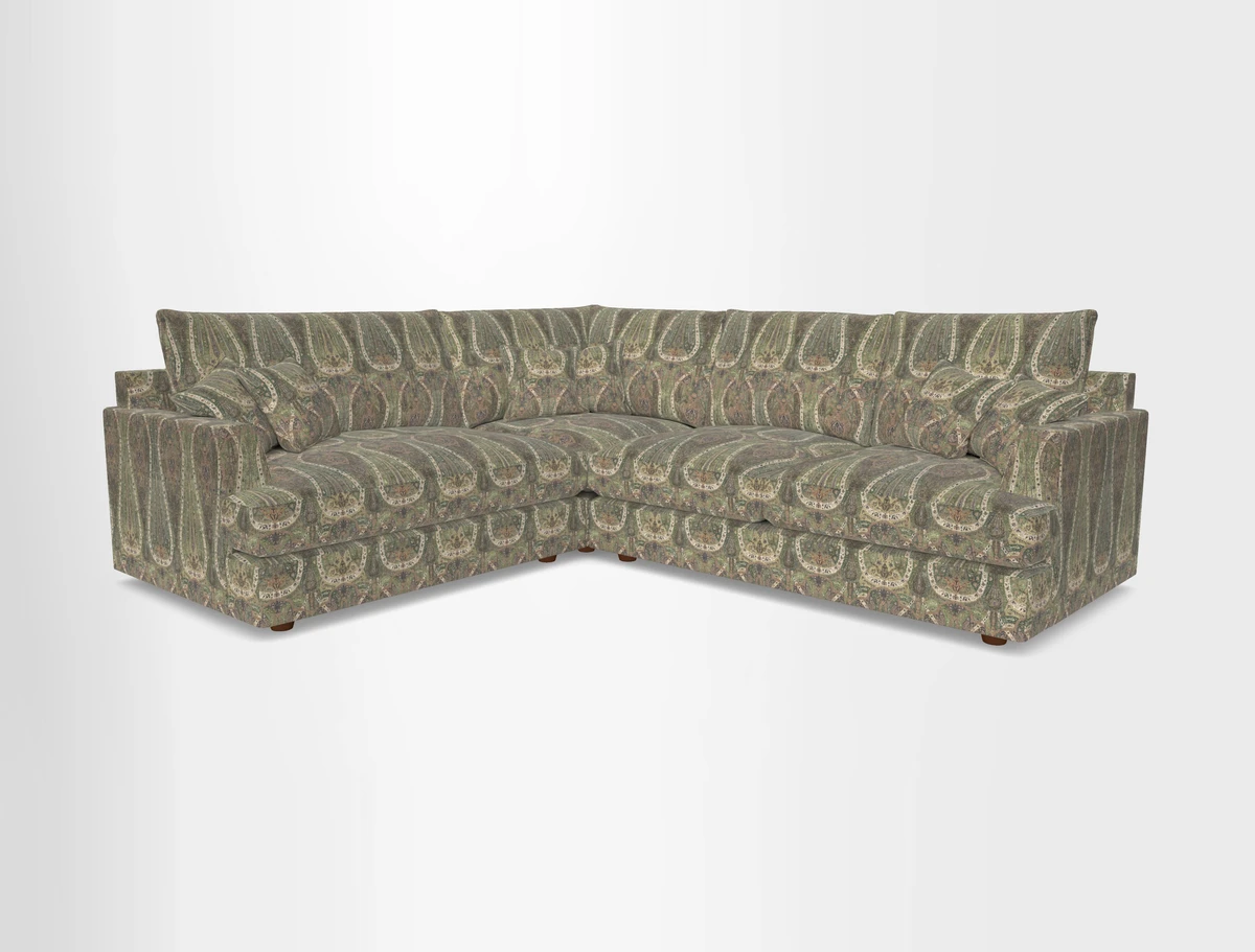 Slingsby Medium Fitted Cover Corner Unit RHF in Two Tone Plain Biscuit