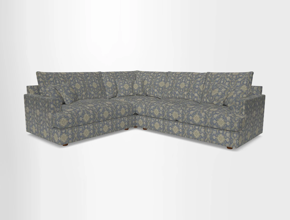 Slingsby Medium Fitted Cover Corner Unit RHF in Two Tone Plain Biscuit